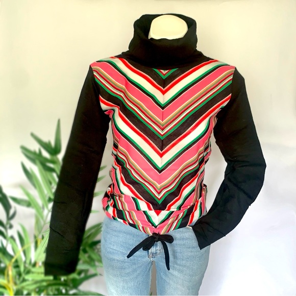 v i n t a g e :: Mod Retro Chevron Zigzag Top Deadstock - Picture 10 of 12